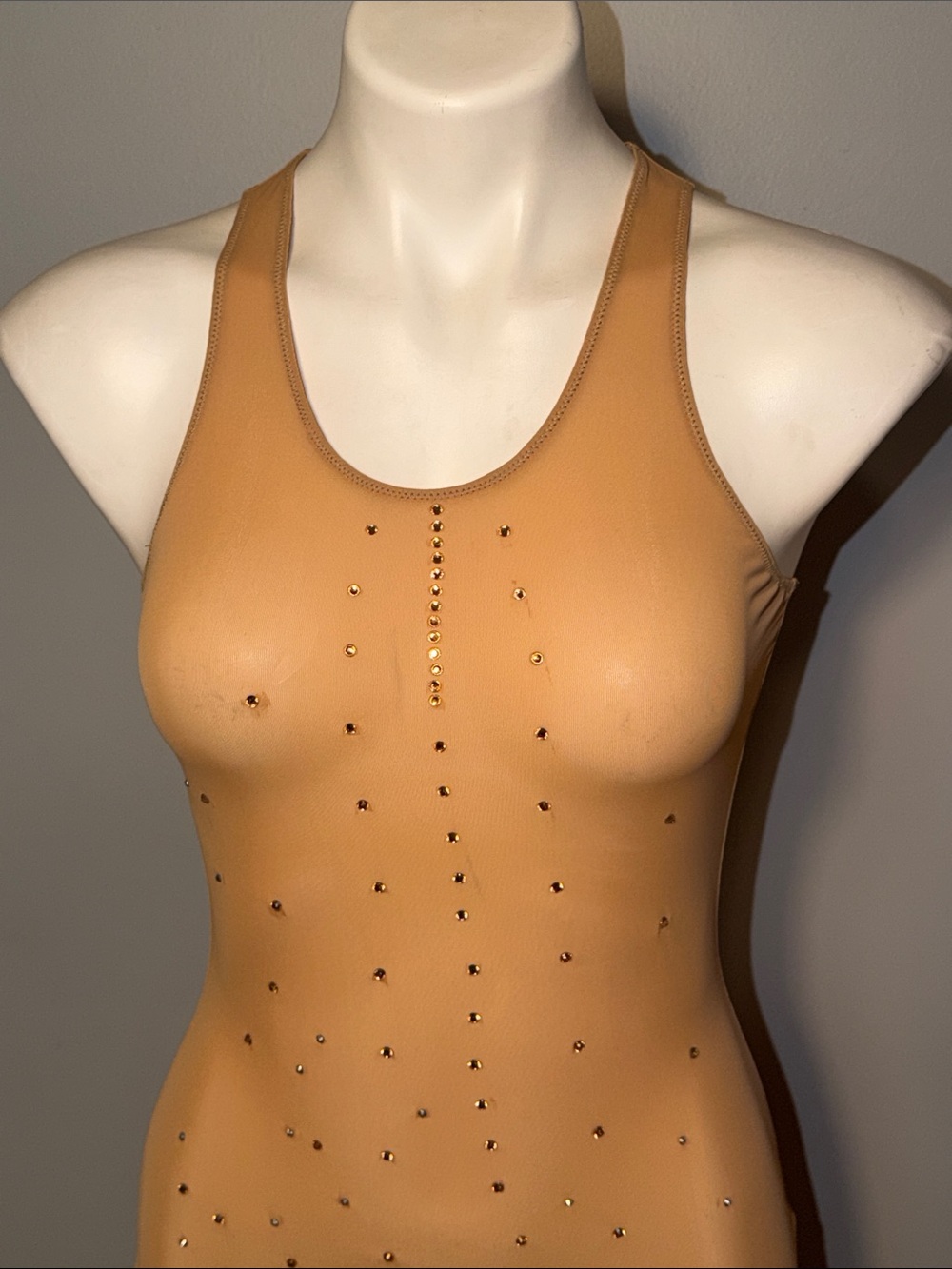 Skims Ladies Mesh Cover Ups Long Dress. NWT. Color Ochre with embellishments. - Picture 2 of 13